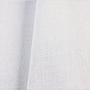 Luxury White Fabric Textured Wallpaper, Boho Non-Woven Wall Covering, 41.7"W x 614"H, Washable Removable for Living Room Bedr