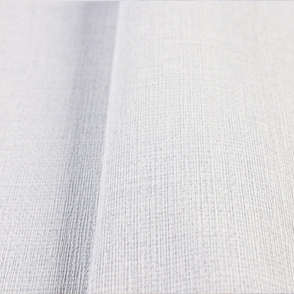 Luxury White Fabric Textured Wallpaper, Boho Non-Woven Wall Covering, 41.7"W x 614"H, Washable Removable for Living Room Bedr