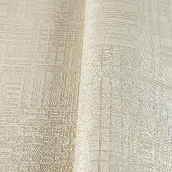 Luxury White Abstract Geometric 3D Embossed Wallpaper, Modern Non-Woven Wall Covering, 41.7"W x 614"H, Washable Removable for