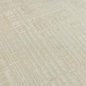 Luxury White Abstract Geometric 3D Embossed Wallpaper, Modern Non-Woven Wall Covering, 41.7"W x 614"H, Washable Removable for