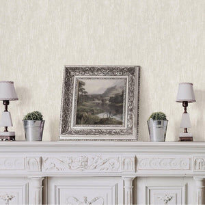 Luxury White Abstract Embossed 3D Embossed Wallpaper, Industrial Non-Woven Wall Covering, 41.7"W x 398"H, Washable Removable 