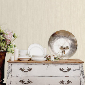 Luxury White Abstract Striped 3D Embossed Wallpaper, Farmhouse Non-Woven Wall Covering, 41.7"W x 614"H, Washable Removable fo
