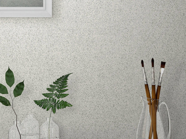 Luxury White Granite Stone Textured Wallpaper, Lodge Non-Woven Wall Covering, 41.7"W x 614"H, Washable Removable for Living R