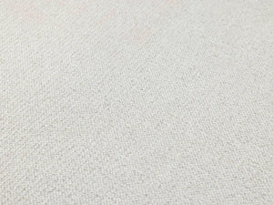 Luxury White Fabric Textured Wallpaper, Country Non-Woven Wall Covering, 41.7"W x 614"H, Washable Removable for Living Room B