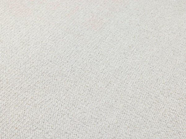 Luxury White Fabric Textured Wallpaper, Country Non-Woven Wall Covering, 41.7"W x 614"H, Washable Removable for Living Room B