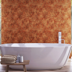 Luxury Metallic Distressed Metallic 3D Embossed Wallpaper, Mediterranean Non-Woven Wall Covering, 41.7"W x 614"H, Washable Re