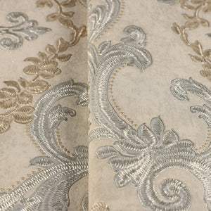 Luxury Gold Damask Textured 3D Embossed Wallpaper, Glam Non-Woven Wall Covering, 41.7"W x 398"H, Washable Removable for Livin