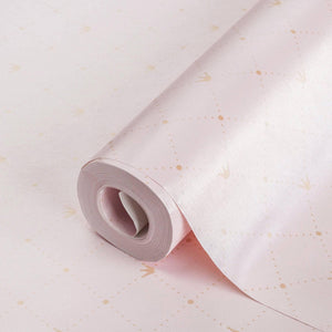 Luxury Pink Textured Wallpaper, Premium Non-Woven Wall Covering, 41.7"W x 614"H, Washable Removable for Living Room Bedroom A