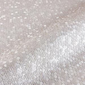 Luxury Beige Textured Embossed 3D Embossed Wallpaper, Premium Non-Woven Wall Covering, 41.7"W x 398"H, Washable Removable for