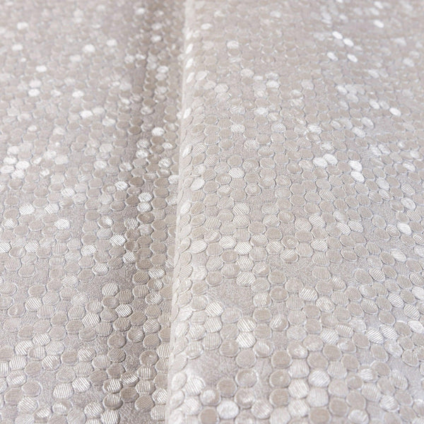 Luxury Beige Textured Embossed 3D Embossed Wallpaper, Premium Non-Woven Wall Covering, 41.7"W x 398"H, Washable Removable for