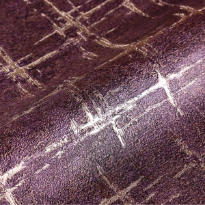 Luxury Purple Abstract Geometric 3D Embossed Wallpaper, Boho Non-Woven Wall Covering, 41.7"W x 398"H, Washable Removable for 