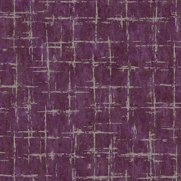 Luxury Purple Abstract Geometric 3D Embossed Wallpaper, Boho Non-Woven Wall Covering, 41.7"W x 398"H, Washable Removable for 