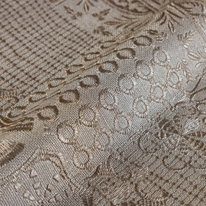 Luxury Brown Abstract Damask 3D Embossed Wallpaper, Rustic Non-Woven Wall Covering, 41.7"W x 398"H, Washable Removable for Li