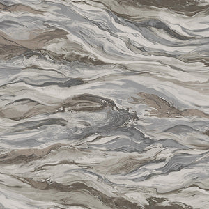 Luxury Brown Marble Stone 3D Embossed Wallpaper, Modern Non-Woven Wall Covering, 41.7"W x 614"H, Washable Removable for Livin