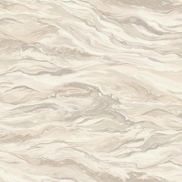 Luxury Beige Marble Stone 3D Embossed Wallpaper, Farmhouse Non-Woven Wall Covering, 41.7"W x 614"H, Washable Removable for Li
