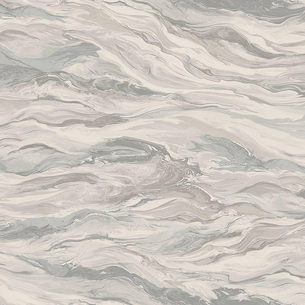 Luxury Blue Marble Stone 3D Embossed Wallpaper, Coastal Non-Woven Wall Covering, 41.7"W x 614"H, Washable Removable for Livin
