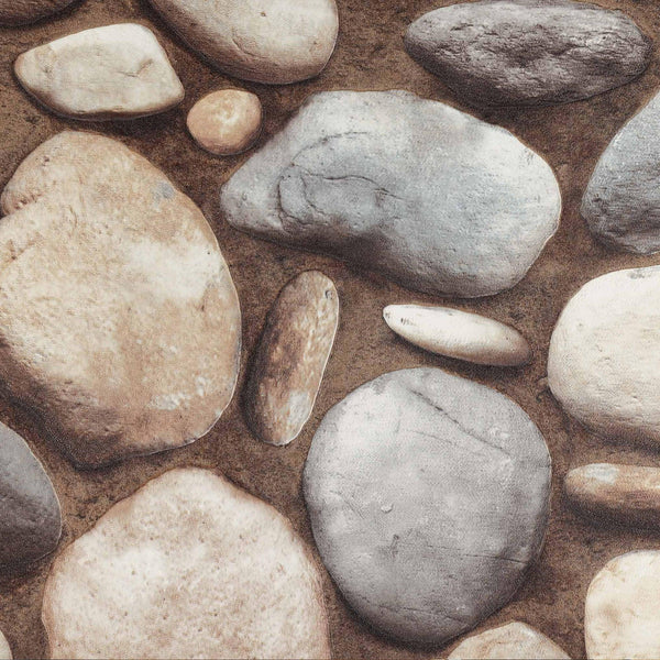 Luxury Brown Stone Embossed 3D Embossed Wallpaper, Lodge Non-Woven Wall Covering, 41.7"W x 398"H, Washable Removable for Livi