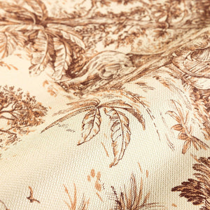 Luxury Cream Toile Tropical Textured Wallpaper, Victorian Non-Woven Wall Covering, 41.7"W x 614"H, Washable Removable for Liv