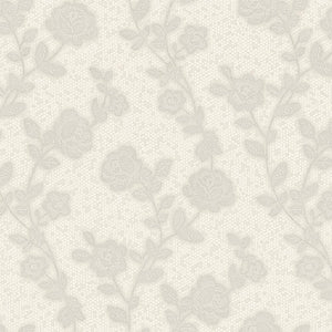 Luxury Ivory Textured Embossed 3D Embossed Wallpaper, Premium Non-Woven Wall Covering, 41.7"W x 398"H, Washable Removable for