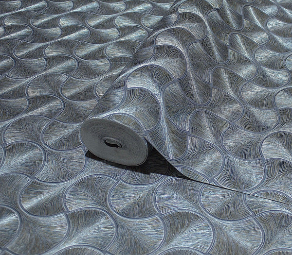 Luxury Brown Geometric Textured Wallpaper, Glam Non-Woven Wall Covering, 41.7"W x 614"H, Washable Removable for Living Room B