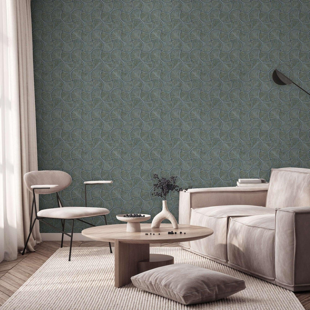 Luxury Brown Geometric Textured Wallpaper, Glam Non-Woven Wall Covering, 41.7"W x 614"H, Washable Removable for Living Room B