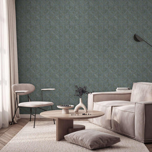 Luxury Brown Geometric Textured Wallpaper, Glam Non-Woven Wall Covering, 41.7"W x 614"H, Washable Removable for Living Room B