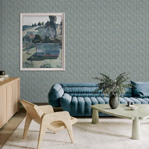 Luxury Brown Geometric Textured Wallpaper, Glam Non-Woven Wall Covering, 41.7"W x 614"H, Washable Removable for Living Room B