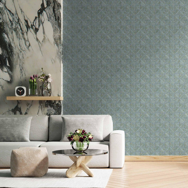 Luxury Brown Geometric Textured Wallpaper, Glam Non-Woven Wall Covering, 41.7"W x 614"H, Washable Removable for Living Room B