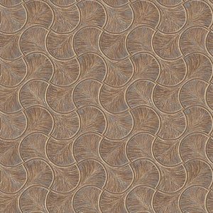 Luxury Brown Geometric Textured Wallpaper, Contemporary Non-Woven Wall Covering, 41.7"W x 614"H, Washable Removable for Livin