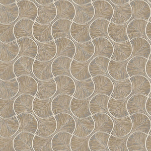 Luxury Brown Geometric Textured Wallpaper, Premium Non-Woven Wall Covering, 41.7"W x 614"H, Washable Removable for Living Roo