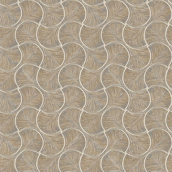 Luxury Brown Geometric Textured Wallpaper, Premium Non-Woven Wall Covering, 41.7"W x 614"H, Washable Removable for Living Roo
