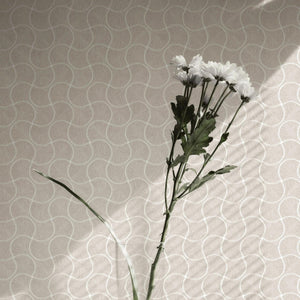 Luxury Cream Geometric Textured Wallpaper, Premium Non-Woven Wall Covering, 41.7"W x 614"H, Washable Removable for Living Roo