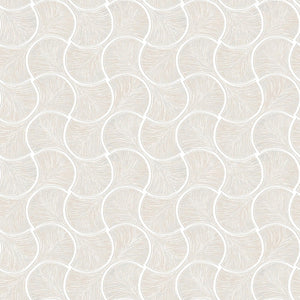 Luxury Cream Geometric Textured Wallpaper, Premium Non-Woven Wall Covering, 41.7"W x 614"H, Washable Removable for Living Roo