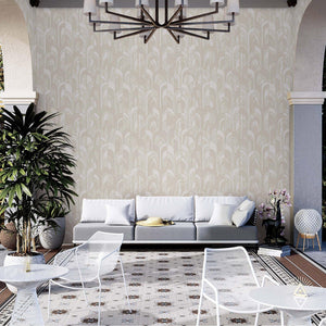 Luxury Cream Geometric Embossed 3D Embossed Wallpaper, Modern Non-Woven Wall Covering, 41.7"W x 398"H, Washable Removable for