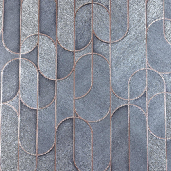 Luxury Gray Geometric Embossed 3D Embossed Wallpaper, Contemporary Non-Woven Wall Covering, 41.7"W x 614"H, Washable Removabl