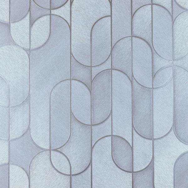 Luxury Gray Geometric Embossed 3D Embossed Wallpaper, Contemporary Non-Woven Wall Covering, 41.7"W x 614"H, Washable Removabl