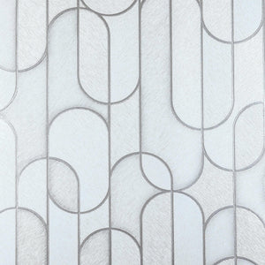 Luxury Gray Geometric Embossed 3D Embossed Wallpaper, Contemporary Non-Woven Wall Covering, 41.7"W x 614"H, Washable Removabl