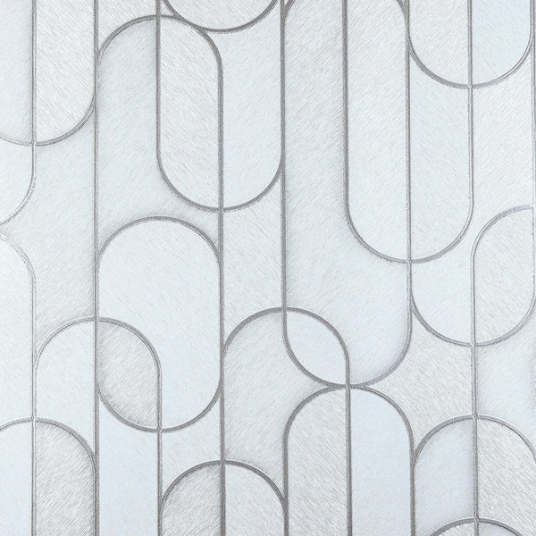 Luxury Gray Geometric Embossed 3D Embossed Wallpaper, Contemporary Non-Woven Wall Covering, 41.7"W x 614"H, Washable Removabl