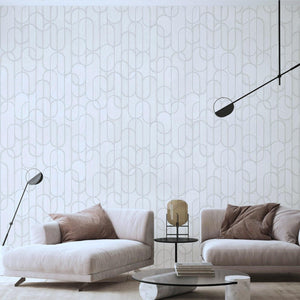 Luxury Gray Geometric Embossed 3D Embossed Wallpaper, Contemporary Non-Woven Wall Covering, 41.7"W x 614"H, Washable Removabl