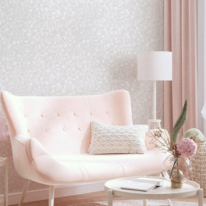 Luxury Cream Abstract Geometric Wallpaper, Coastal Non-Woven Wall Covering, 41.7"W x 614"H, Washable Removable for Living Roo