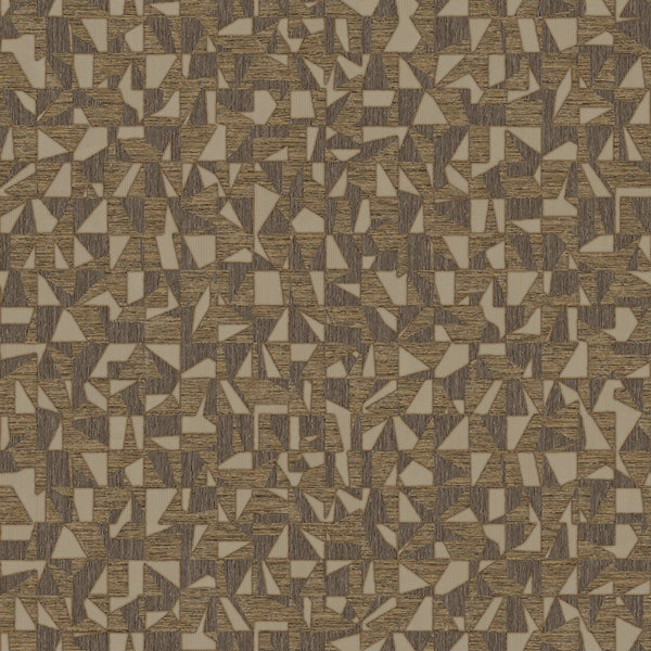 Luxury Gold Abstract Geometric Wallpaper, Farmhouse Non-Woven Wall Covering, 41.7"W x 614"H, Washable Removable for Living Ro