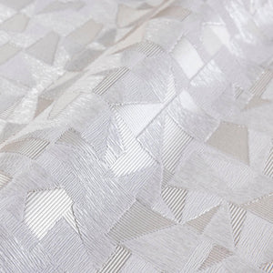 Luxury Gray Abstract Geometric Wallpaper, Premium Non-Woven Wall Covering, 41.7"W x 614"H, Washable Removable for Living Room