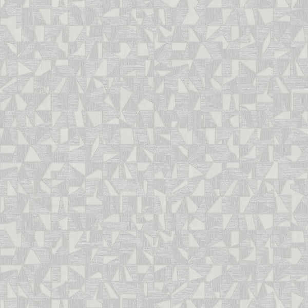 Luxury Gray Abstract Geometric Wallpaper, Premium Non-Woven Wall Covering, 41.7"W x 614"H, Washable Removable for Living Room