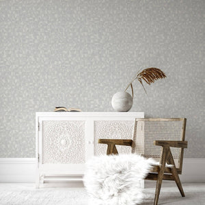 Luxury Gray Abstract Geometric Wallpaper, Premium Non-Woven Wall Covering, 41.7"W x 614"H, Washable Removable for Living Room