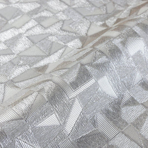 Luxury Gray Abstract Geometric Wallpaper, Contemporary Non-Woven Wall Covering, 41.7"W x 614"H, Washable Removable for Living