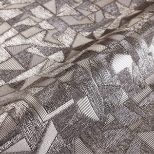 Luxury Brown Abstract Geometric Wallpaper, Premium Non-Woven Wall Covering, 41.7"W x 614"H, Washable Removable for Living Roo