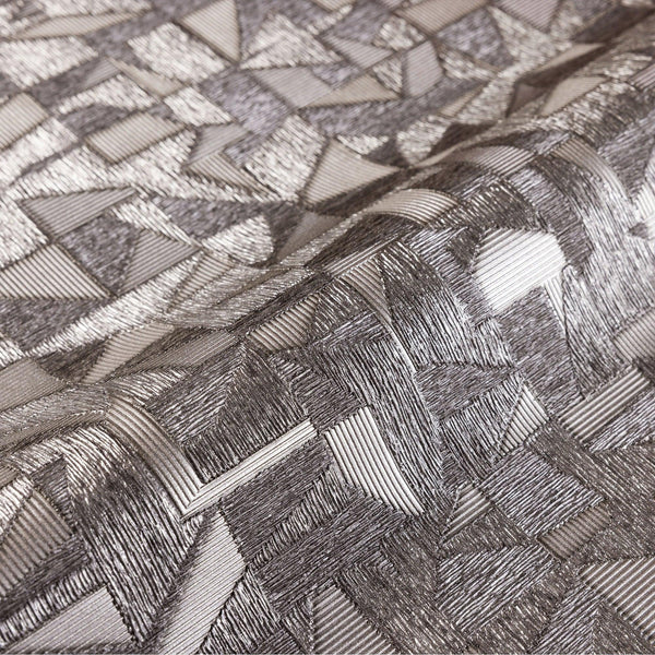 Luxury Brown Abstract Geometric Wallpaper, Premium Non-Woven Wall Covering, 41.7"W x 614"H, Washable Removable for Living Roo