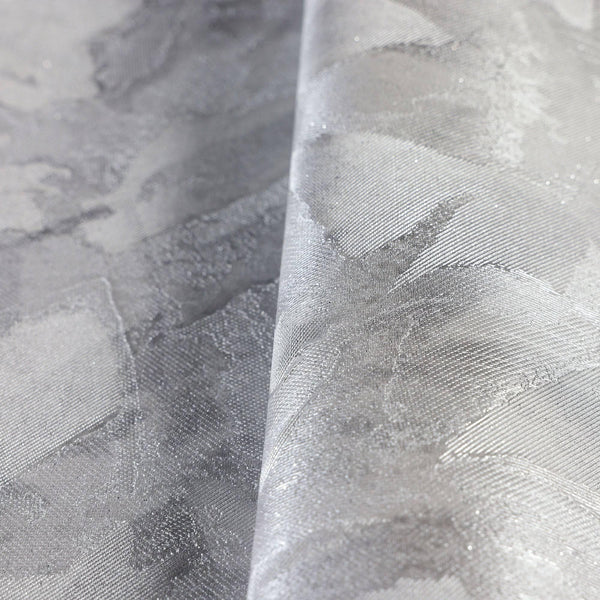 Luxury Silver Abstract Wallpaper, Premium Non-Woven Wall Covering, 41.7"W x 398"H, Washable Removable for Living Room Bedroom