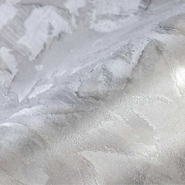 Luxury Silver Abstract Wallpaper, Premium Non-Woven Wall Covering, 41.7"W x 398"H, Washable Removable for Living Room Bedroom
