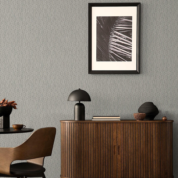 Luxury Gray Geometric Embossed 3D Embossed Wallpaper, Boho Non-Woven Wall Covering, 41.7"W x 614"H, Washable Removable for Li